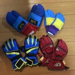 スノーグローブ・スキー・スノーボード・雪遊び　(4点セット)子供用