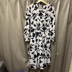FUGA FUGA 佐藤繊維 日本製 カットジャガード ロングシャツワンピース
