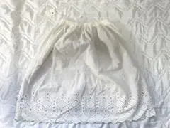 スカート ロング 白 ホワイト かわいい ガーリー ロングスカート アース