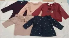 サイズ80 長袖トレーナーなど　5点