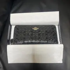 【美品】COACH コーチ 長財布 黒 レザー