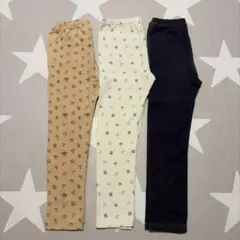 ユニクロ ディズニー レギンス 3点セット☆120
