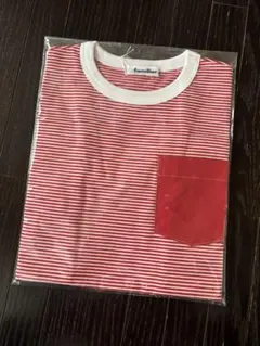 【新品未使用）familiar 赤白ストライプ Tシャツ 140cm