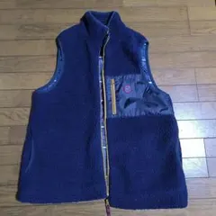 OUTDOOR ネイビー ボアフリースベスト LL