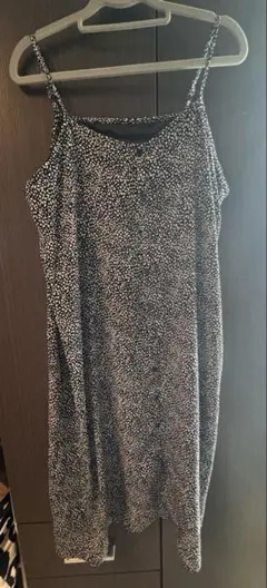 黒白ダルメシアン柄キャミワンピース