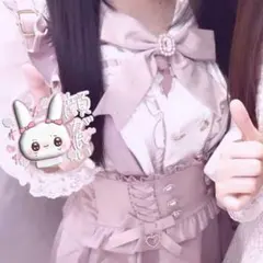 LIZLISA ダブルハートセーラーブラウス ピンク