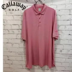 Callaway GOLF キャロウェイゴルフ 半袖ポロシャツ XXL ピンクのサムネイル