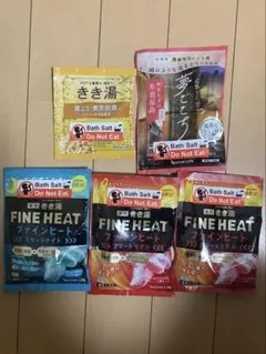 きき湯 ファインヒート 夢ごこち　5点セットのサムネイル