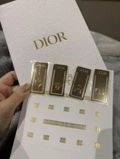 Dior ゴールドしおり 4枚セット　ノベルティ