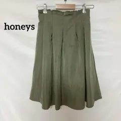 ♦︎ハニーズ　フレアスカート L オリーブ　ひざ丈