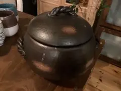 真鍮製 火鉢 扇面文様 蒔絵風装飾 敷板付き - メルカリ