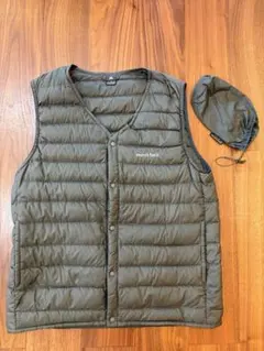 希少 モンベル スペリオダウンVネックベスト メンズS 800FP EXダウン