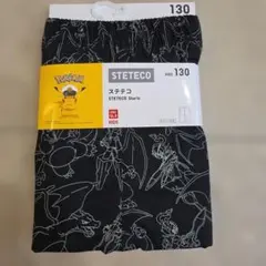 【新品・未使用】UNIQLOキッズ　ポケモンハーフパンツ 130cm 黒