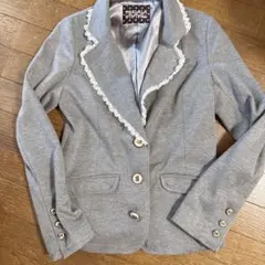 TRALALA テーラードジャケット レース付き