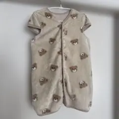スリーパー (クマ柄) フリース 70～80cm