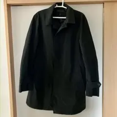 UNIQLO ブラック ステンカラーコート