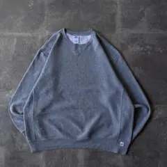 00s RUSSELL ATHLETIC 無地スウェット 灰2XL A80 前V