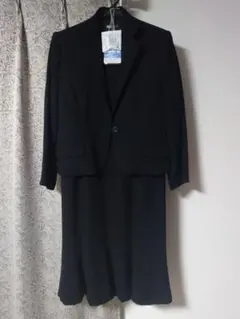 喪服 アンサンブル 半袖ワンピース ジャケット 黒 13号 東京ソワール
