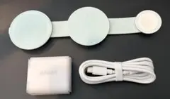 Anker コンパクトワイヤレス充電器 3in1 ミントブルー