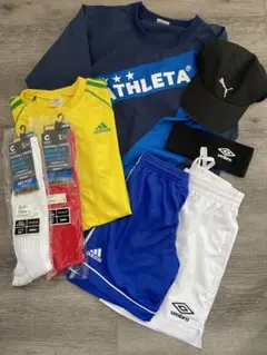 サッカーウェアセット（ATHLETA,adidas, umbroなど）
