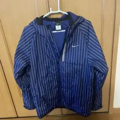 y2k 00s Nike ストライプ フード付きジャケット 中綿