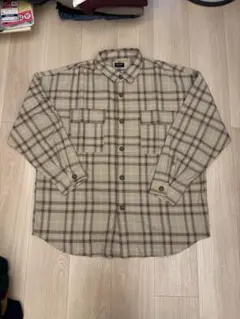 BACK NUMBER 長袖シャツ ベージュ チェック