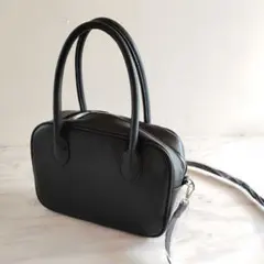【未使用】2WAY ショルダーバッグ 黒ブラック　スクエアのサムネイル