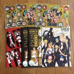 ONE PIECE FILM GOLD クリアファイルセット、ジャンプ付録シール