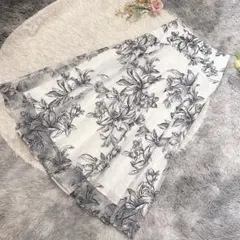 美品♡Apuweiser-riche シアー刺繍ロングスカート 2 春夏 清楚