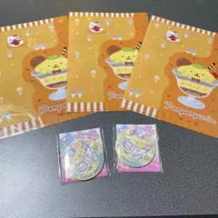 ポムポムプリン クリアファイル 缶ミラー 5点 まとめ売り サンリオ