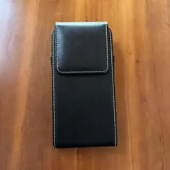 レザー製 ブラックポーチケース