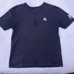 BURBERRY BLACK LABEL バーバリー　ネイビー Tシャツ