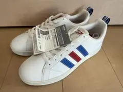 adidasスニーカー　25.5㎝　ホワイト、ブルー、レッド