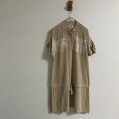 M-U SPORTS 半袖ワンピース 42 ベージュ
