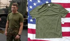 米軍放出品 未使用 USMC　OD　Ｔ−シャツ　XL　ドライ　TS911