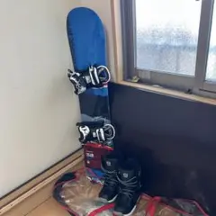 スノボセット120 .ブーツ24.5、ビンディング23.5〜25位、透明カバー付
