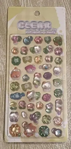 猫　CLEAR ぷくぷくキャンディシール