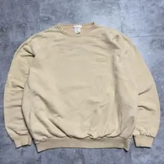 NORTHERN ELEMENTS スウェット ワンポイント刺繍 ベージュ