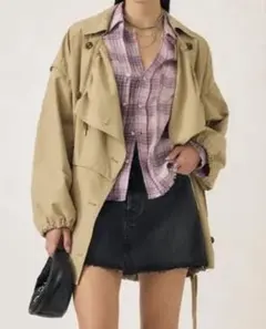 MOUSSY DRAWSTRING トレンチジャケットのサムネイル