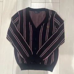 FRED PERRY ストライプカーディガン JP XS