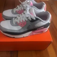 ナイキエアマックス90レザー 23,5cm ピンク×ホワイト