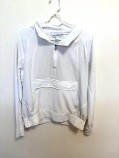 ATHLETA ハーフジップ フード付き S/P アスレタ パーカー 白　S Mのサムネイル