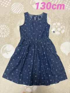 Gap デニム ノースリーブ ワンピース 星柄のサムネイル