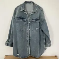 R*◎様 LOUNGEDRESSダメージデニムシャツのサムネイル