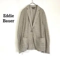 【エディバウアー】テーラードジャケット ベージュ 長袖 無地 カジュアル 透け感のサムネイル