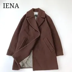 美品✨kaon バックフリル ウール ロングコート 金ボタン カーキ M