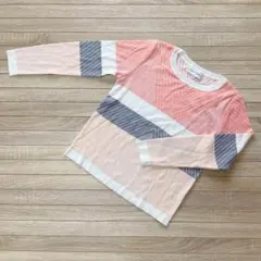 新品 クレージュ courreges トップス 長袖 薄ニット 幾何学 送料無料