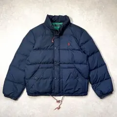 ポロバイラルフローレン 超肉厚ダウンジャケット ポニーロゴ刺繍 ネイビー L