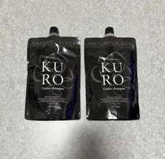 KURO クリームシャンプー ナチュラルブラック 400g×2本 - メルカリ