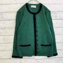 希少✨イヴサンローラン カーディガン　green 金ボタン　YSL 2026年最新】Yves Saint Laurent レディース カーディガン・ボレロ